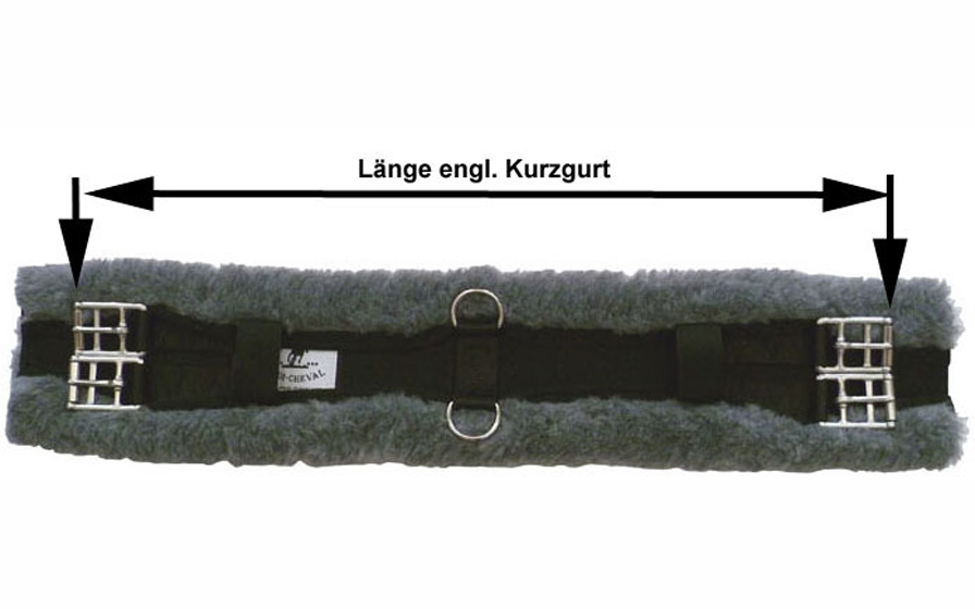 Br dressurgurt sillín cinturón anatómicamente formado con médico cordero 2 colores