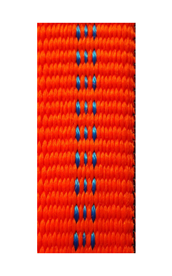 epolsterte Bänder bi-color leucht-orange