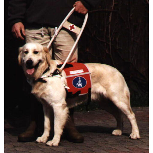 Blindenführhund Geschirr Kenndecke mit Taschen